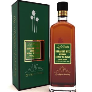 LA Basin All Rye All Malted 18 Month 92 Proof Rye Whiskey in a Gift Box