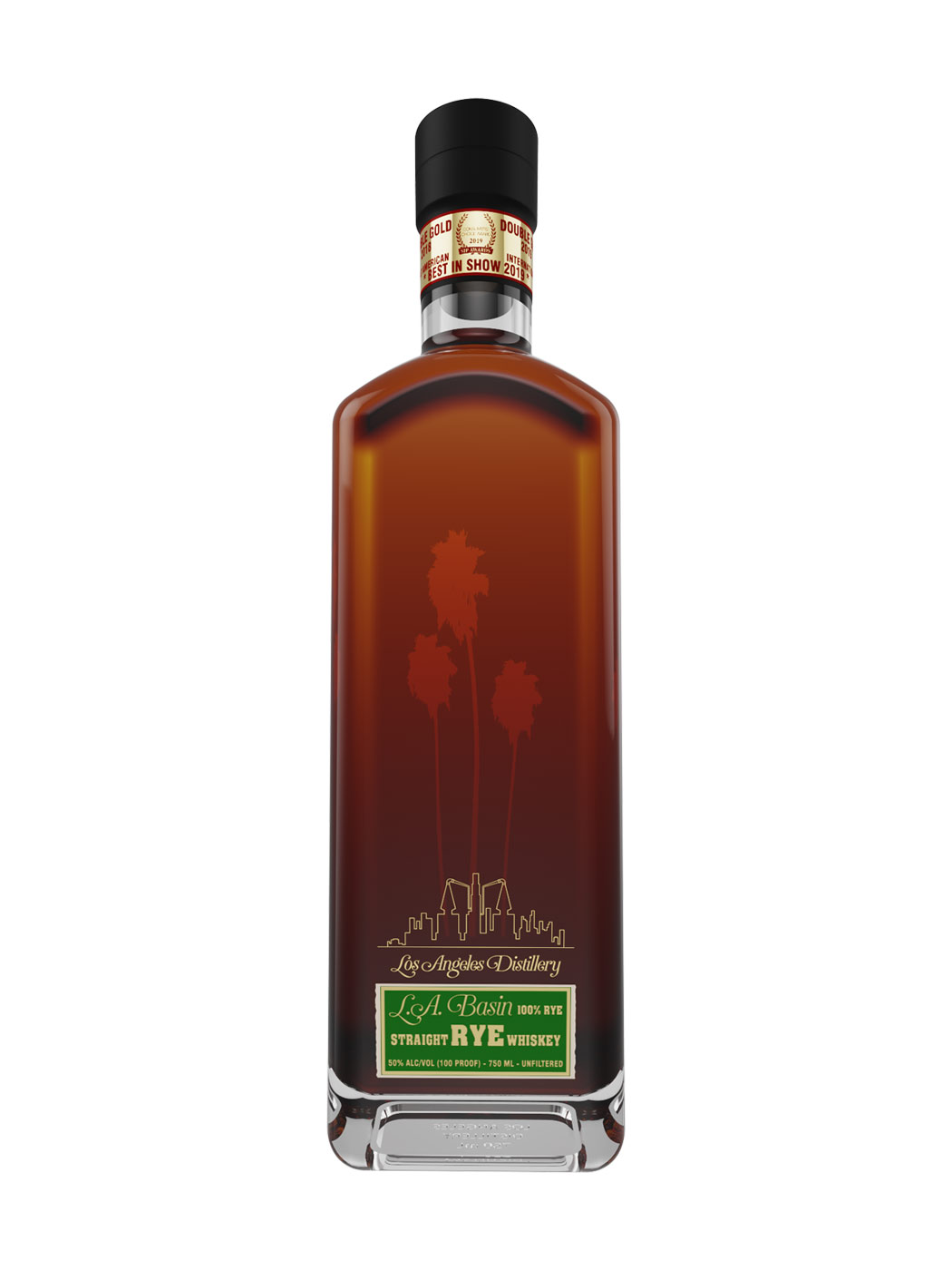 La Distillery's LA Basin Straight 100% Rye Whiskey